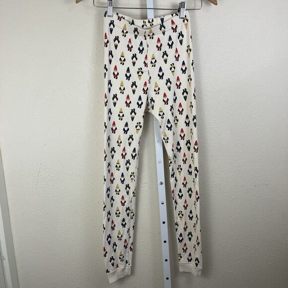 Hanna Andersson Gnome Holiday Long John Pajama 2 Piece Set Kids Size 12 Winter - Picture 5 of 8